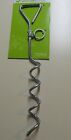 Dog Spiral Stake 17" For Dogs Up To 50 lbs. Medium with Swivel Ring NEW! 