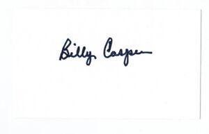 Billy Casper Signed 5x3 Autographed Index Card IDC PGA Golf Golfer #01