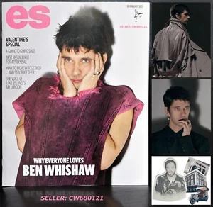 BEN WHISHAW WOMEN TALKING Q JAMES BOND PADDINGTON IAIN STIRLING ES MAGAZINE 2023 - Picture 1 of 1
