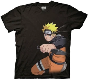 Naruto Shippuden - Naruto With Kunai Adult T Shirt - Picture 1 of 2