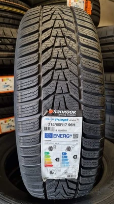 Tren Completo 4 Neumáticos De Invierno 215/60/17 96H Hankook W330 Llantas Nuevas - Imagen 1 de 4