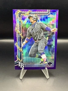 Yandy Diaz 2025 Topps Holiday Purple Holiday Card /299 Tampa Bay Rays - Bild 1 von 2