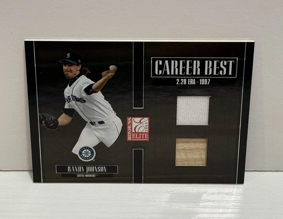Tarjeta Randy Johnson 2005 Donruss Elite Career Best 07/25 #CB-22 Mariners certificado de autenticidad Foto 1 de 2