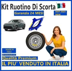 Kit 💥 Kona 16" – Ruotino + Cric – DOT 2025 – Monta Al 100% - Imagen 1 de 11