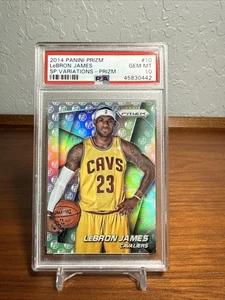 2014 Panini Prizm LeBron James SP Variations - Prizm PSA 10 Silver - Bild 1 von 2