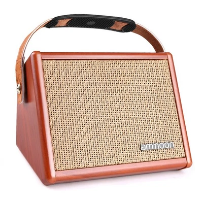 Ammoon 15W Portable Wireless Bluetooth Acoustic Guitar Amplifier/Speaker - Mic - Image 1 of 3