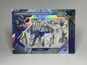 2020 Panini XR Luminous Endorsements /49 Van Jefferson #LE-VJ AUTO RC LA Rams CH - Picture 1 of 12