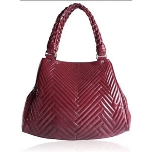 Bolso de mano de charol COLE HAAN azúcar rubí bayas lauri de hombro hobo bolso - Imagen 1 de 12