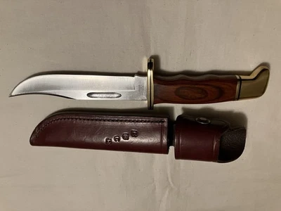 Faca especial vintage 1994 Buck EUA 119 com cabo cocobolo/bainha de latão - Imagem 1 de 4