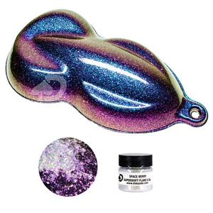 0.5g Space Berry SuperShift Flake® Chameleon Pigment ColorShift Blue Purp Gold - Picture 1 of 3
