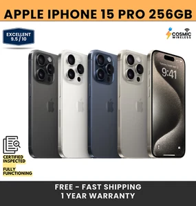 Apple iPhone 15 Pro 256GB Unlocked 5G (GSM + CDMA) - Excellent - Picture 1 of 11