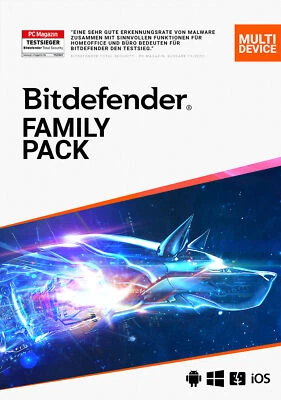 Bitdefender Family Pack inkl. VPN 15-Geräte / 2-Jahre - (ESD) / KEY - Bild 1 von 2