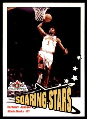 2002-03 Fleer Tradition Atlanta Hawks  #221 DerMarr Johnson  - Image 1 of 2