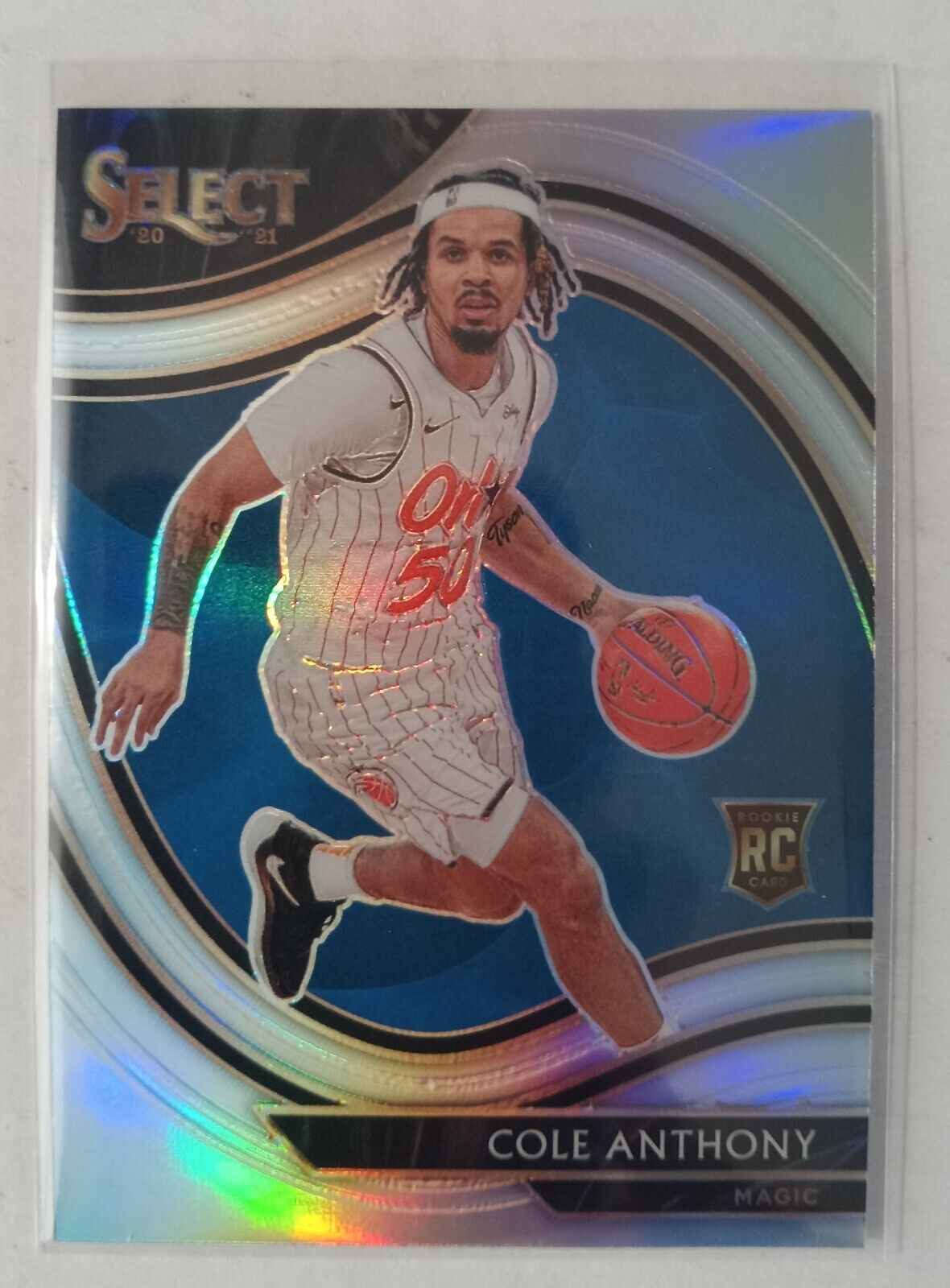2020-21 Panini Select Courtside Silver Prizm Sp Cole Anthony Rc #286 🏀