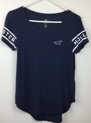 Hollister Easy Tee Girls Short Sleeve Blue XS Sports Shirt - Image 1 of 4