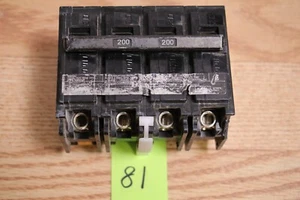 SIEMENS EQ9985 200A AMP 4P Molded CASE Circuit Breaker 120/240V-AC D598267 pole - Picture 1 of 7