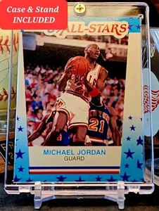 1989-90 Michael Jordan Fleer pegatinas All-Stars #3 de la corte Chicago Bulls como nuevas  - Imagen 1 de 11