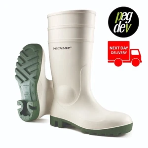 PROTOMASTOR SAFETY WHITE WELLY WELLINGTON BOOT WELLIES SIZES 3-13 - Picture 1 of 1