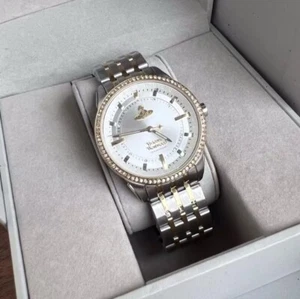 Vivienne Westwood Orb Silver Tone Crystal Watch Original Box - Picture 1 of 9