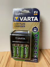 VARTA - LCD Plug Charger - Akku Ladegerät - inkl 4x AA 2100mAh Akkus - NEU