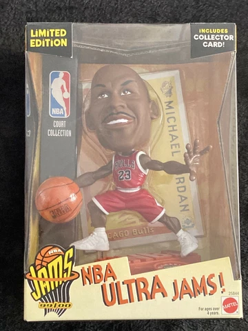 NBA Ultra Jams Chicago Bulls Michael Jordan Bobblehead Figure-Red 8" Very Rare! Cover