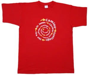 T-Shirt Idiomas - Sprachen - Jakobsweg Pilgerweg Andenken Souvenir - Bild 1 von 3