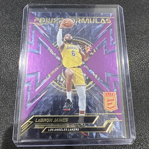 2022-2023 Donruss Elite NBA Basketball LEBRON JAMES Power Formulas SP Purple /49