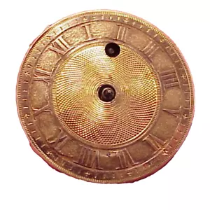Antik Vintage 27,4MM GOLD ZIFFERBLATT VERGE FUSEE ROSTIG Taschenuhr WERK REPARATUR - Bild 1 von 11