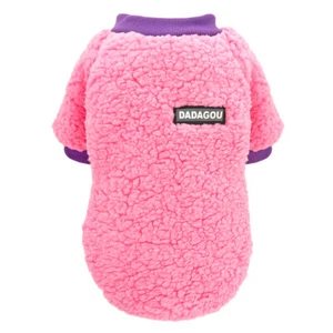 Warm Fleece Dog Cat Pajamas Pet Puppy Jumper Sweater Winter Vest Coat Clothes - Picture 1 of 25