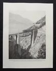 Vintage Railway Print: The Baltschieder Viaduct, Switzerland, Photograph, 1935