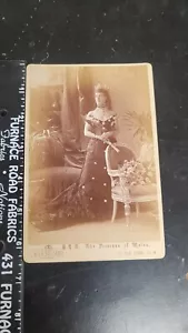 Large Queen Alexandra Princess of Wales Cabinet Photo 6 1/2" Tall - Picture 1 of 3