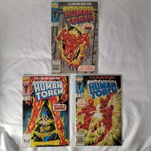 The Saga of the Original Human Torch Comic Book Lot - Issues #1, #3, & #4 (1990) - Picture 1 of 16