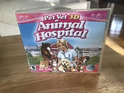 Pet Vet 3D: Animal Hospital Jewel Case (PC, 2008) No Booklet Free Shipping - Image 1 of 4