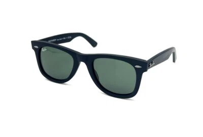 Ray-Ban Sunglasses Wayfarer Black MATTE Unisex Green RB2140  54mm Discounted - Image 1 of 4