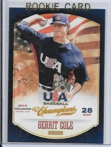 2013 Gerrit Cole Rookie Baseball Card #106 Pittsburgh Pirates & New York Yankees - Imagen 1 de 2