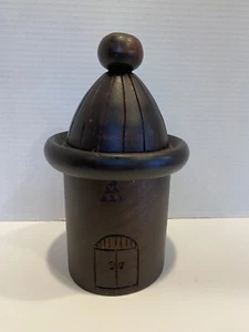 Made in Ghana  Hut House Container Wooden - Picture 1 of 8