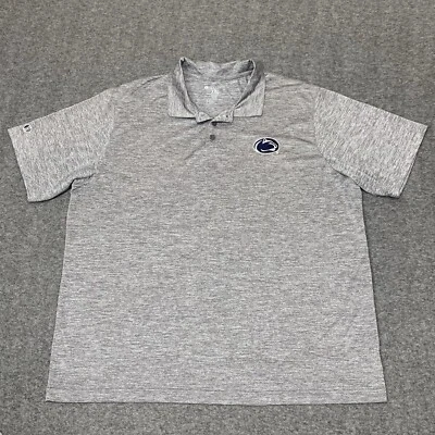 Футболка поло для гольфа Penn State Nittany Lions вересковый серый цвет Holloway Performance 2XL - Изображение 1 из 4