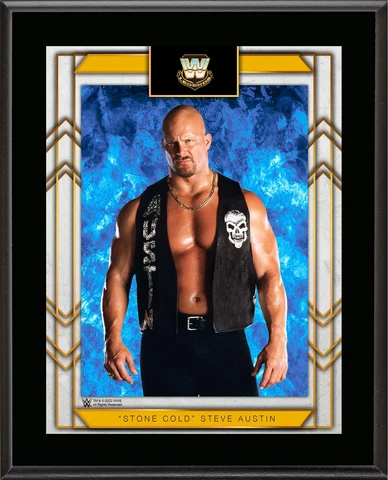Stone Cold" Steve Austin WWE 10.5" x 13" Sublimated Plaque Cover