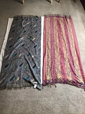 Lote de 2 envolturas de pashmina Foto 1 de 4