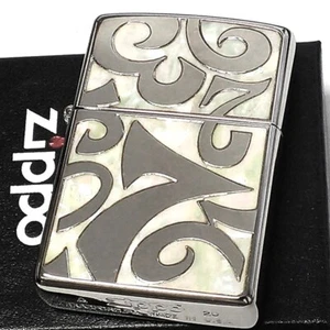 Zippo White Shell Dial Numbers Silver Sculpture Brass Lighter Regular Case Japan - Bild 1 von 17