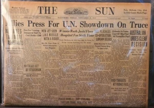 Giornale storico originale - IL SOLE - 28 novembre 1952 - regalo DATA NASCITA - Foto 1 di 1