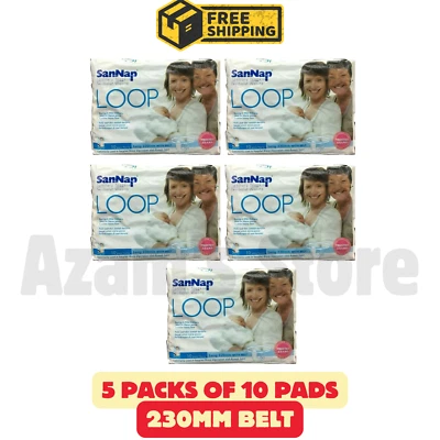 Maternity Pads Sannap Loop Maternity Sanitary Napkin with Belt 10s X 5 set 230m - Image 1 of 3