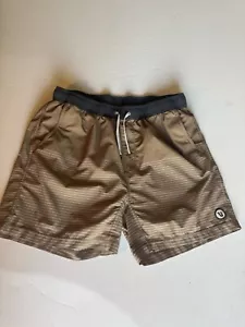 Vuori Men’s Brown Athleti Shorts Size Large Stretch Waist 5” Inseam 16” Waist - Picture 1 of 11