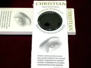 Christian Semi Permanent Augenbrauen Make-up Set AUGENBRAUENSCHATTEN SCHWARZ - Bild 1 von 3
