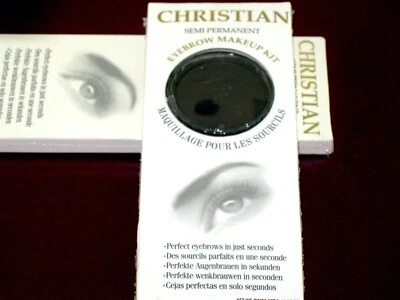 Christian Semi Permanent Augenbrauen Make-up Set AUGENBRAUENSCHATTEN SCHWARZ - Bild 1 von 3