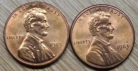 1983 P Lincoln Memorial Cent Copper Alloy Penny ** ON HAND ** Circulated Cover