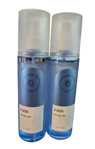 2 NEW BATH & BODY WORKS RAIN PERFUME MIST FRAGRANCE BODY SPRAY 6 OZ LARGE - Picture 1 of 2
