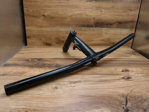 MTB quill stem Tioga Avenger T Bone 25.4 mm + flat handlebar Avenir True Temper - Picture 1 of 12