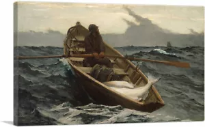 ARTCANVAS Nebelwarnung 1885 Leinwand Kunstdruck von Winslow Homer - Bild 1 von 14