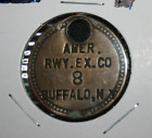 American Railway Express Company 8 Buffalo New York NY Transit Tag Token
